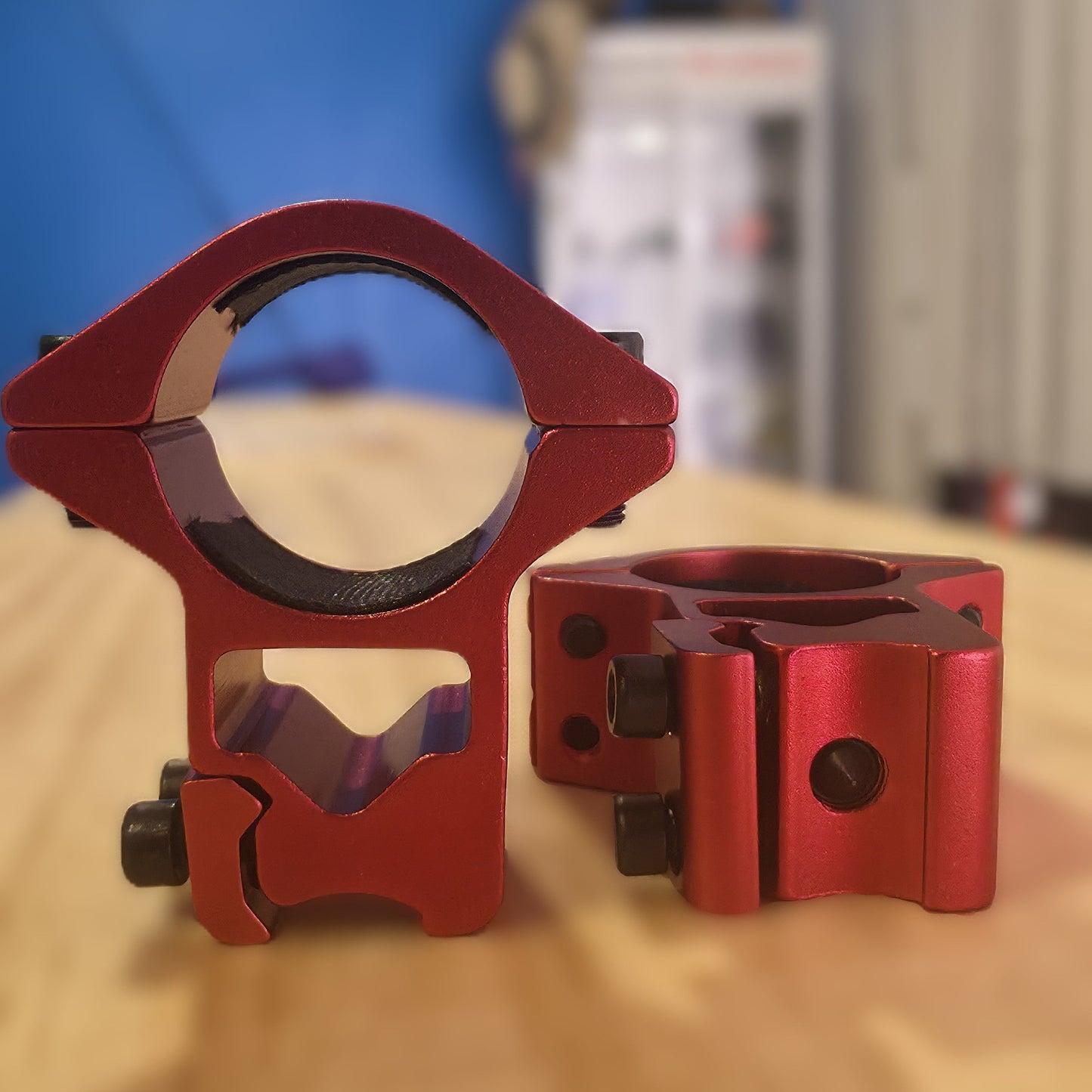 Montura Apolo 11 mm Para Tubo 25 mm Azul/Rojo