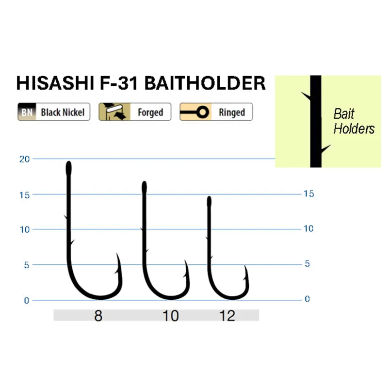 🪝 Anzuelos Hisashi F-31 Baitholder TRABUCCO Articulos de pesca y caza