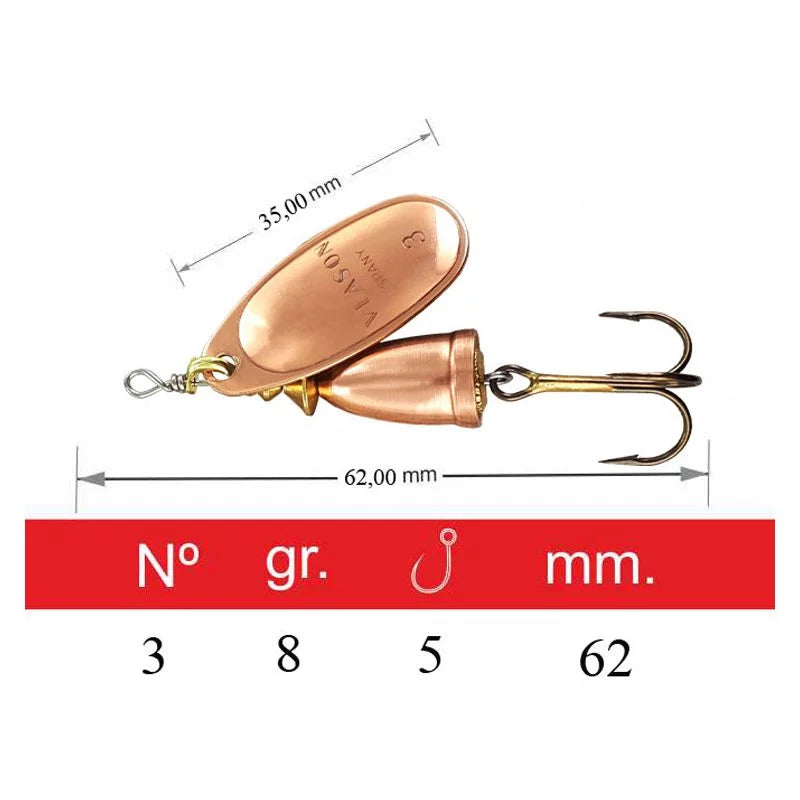 SPINNER MAPSO VLASON METAL 8g MAPSO Articulos de pesca y caza