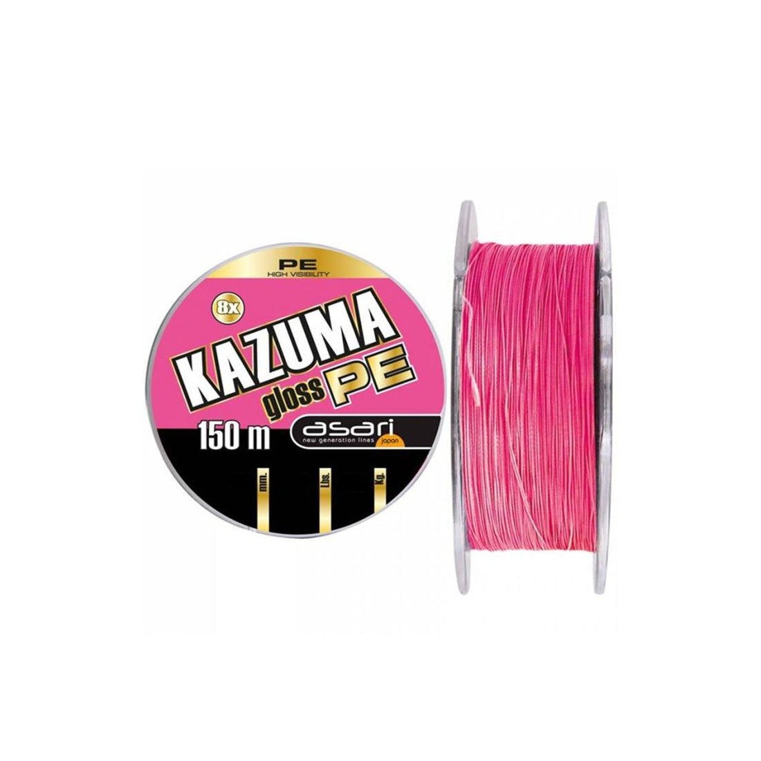 Multifilamento ASARI Kazuma 8x PE Gloss-Max