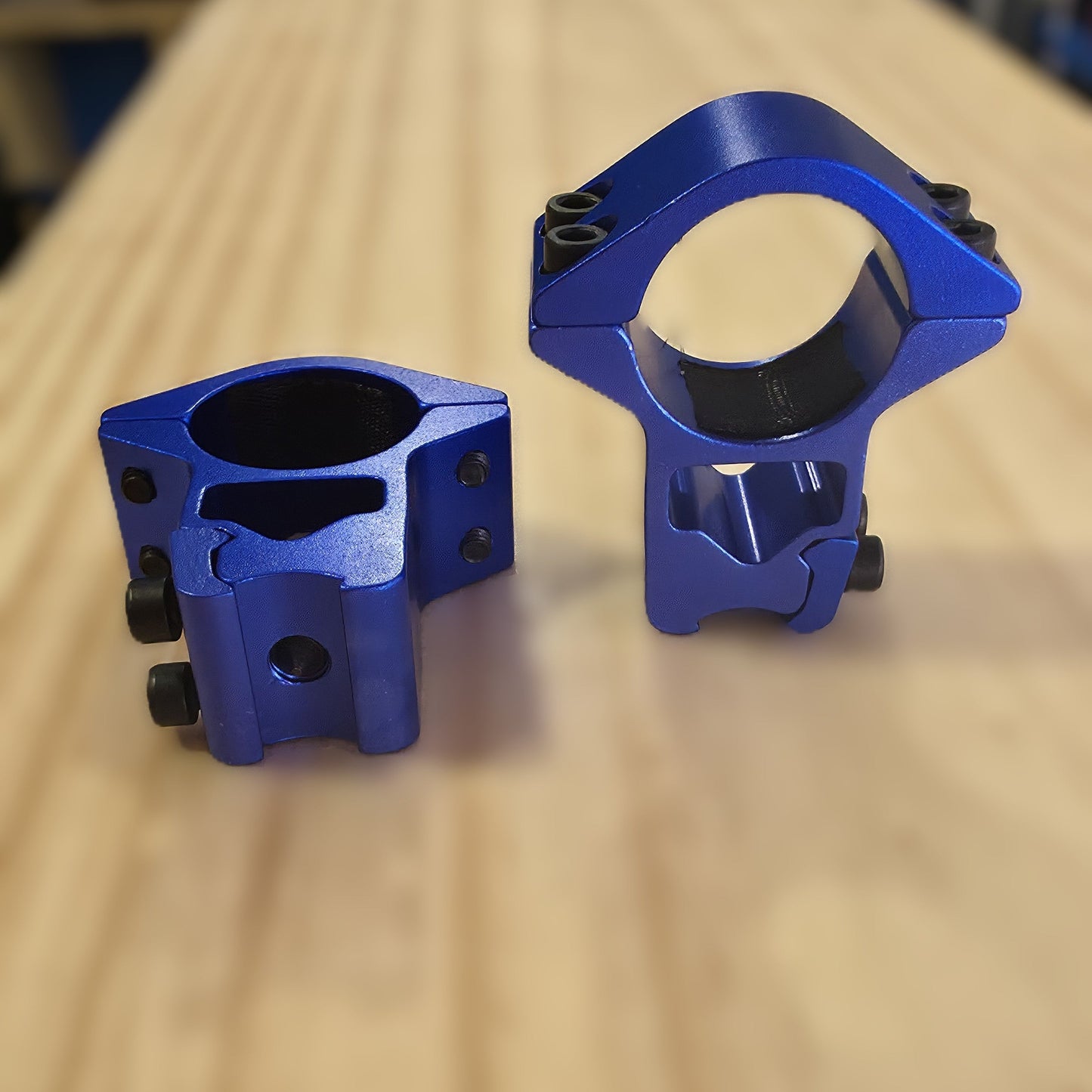 Montura Apolo 11 mm  Para Tubo 25 mm  Azul/Rojo