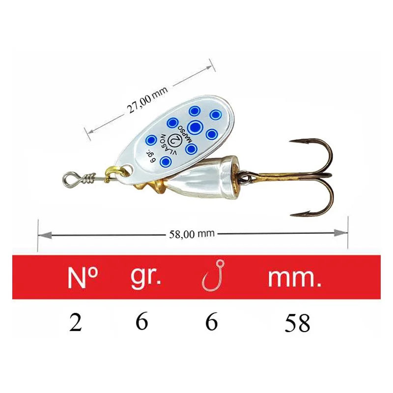 SPINNER MAPSO VLASON 6g MAPSO Articulos de pesca y caza